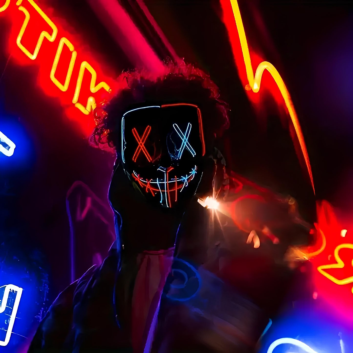 🎃 Light Up the Night – ODALIT® Epic LED Halloween Mask! 👻 Limited Stock!