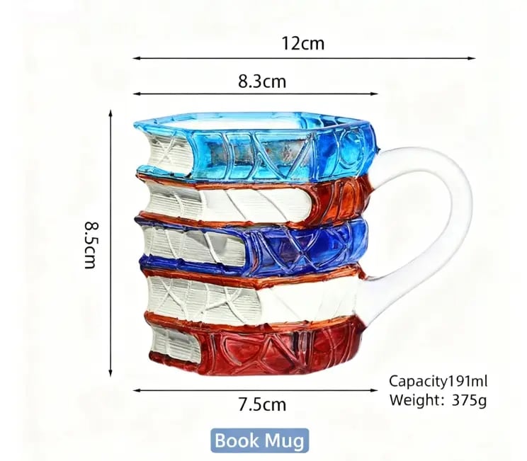 ⏰Christmas Limited Sale 48% OFF!!📚3D Painted Book Mug🍵