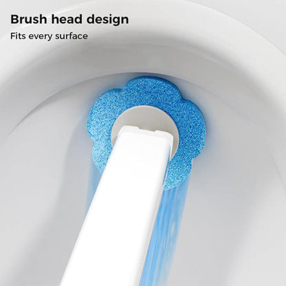 Disposable Toilet Cleaning System: Toilet Brush & Holder Kit with 12PCS Pre-Soaked Cleaner