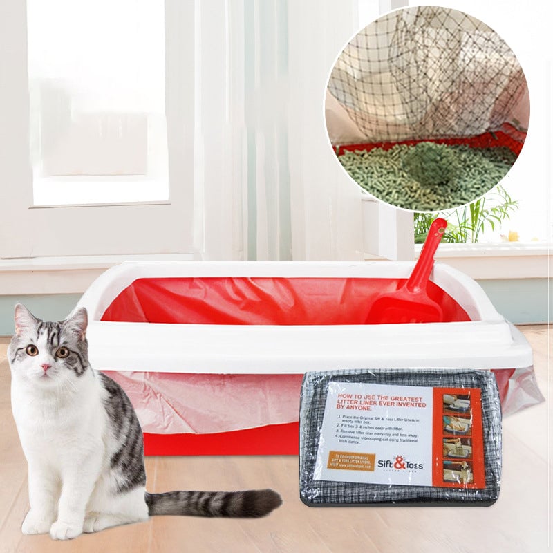 Clean Smarter, Not Harder – Reusable Cat Litter Liners for Easy Cleanup! 🧼🐾✨