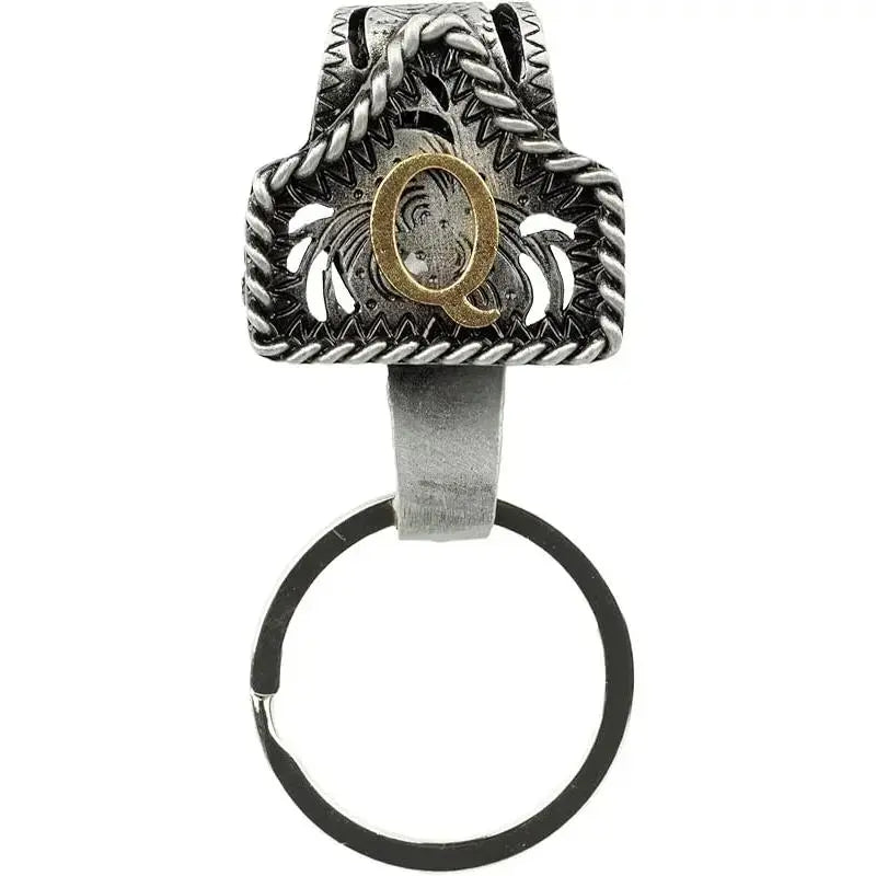 Vintage Letter Keychain