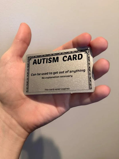 🎇Funny Autism Excuse Card🔥