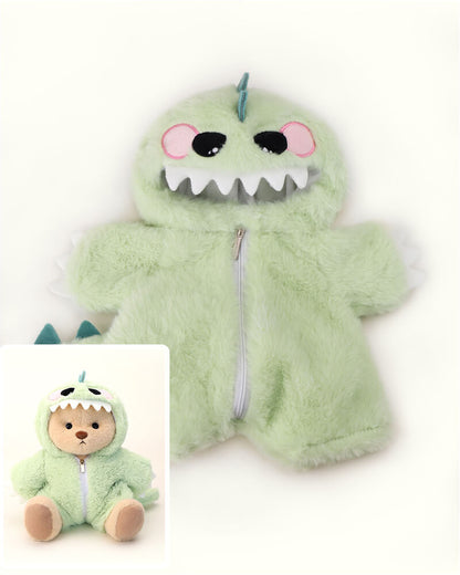 Furry Dino Bear | Handmade Jointed Teddy Bear Gift