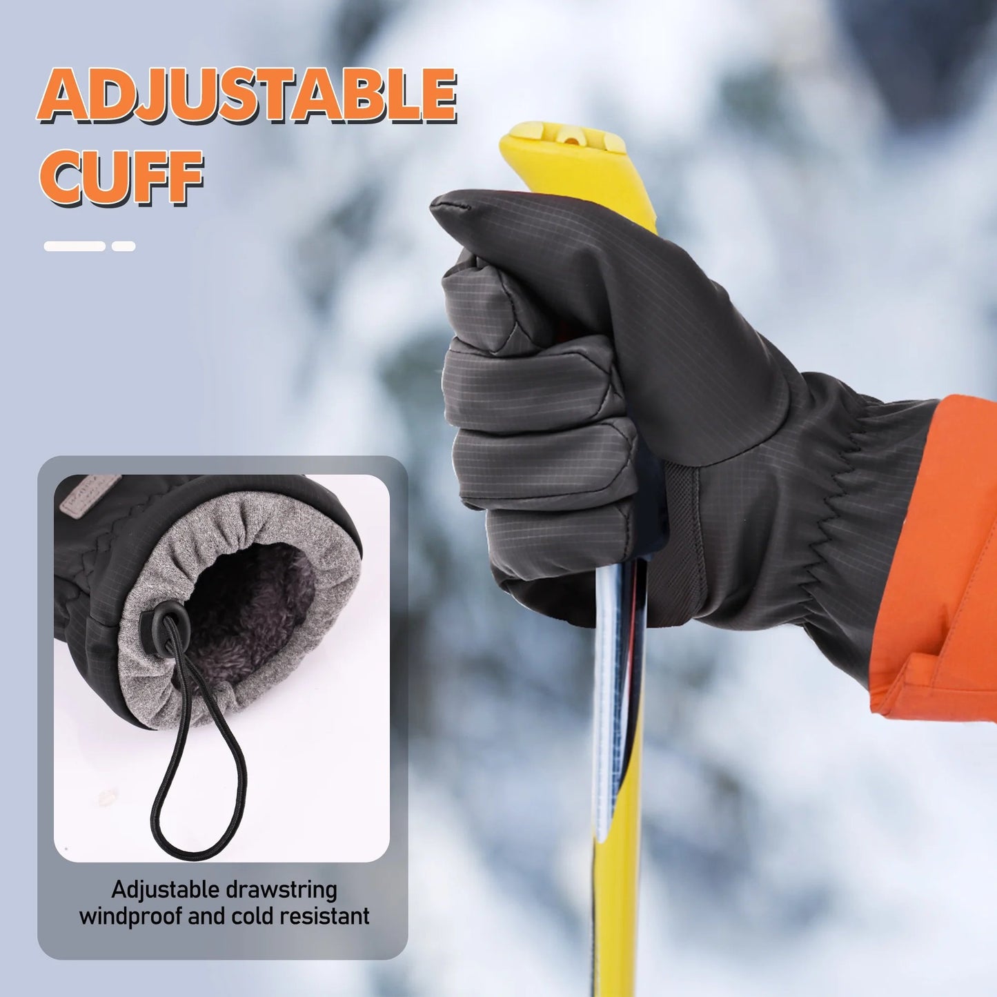 🔥Hot Sale 49% OFF🔥 Winter Waterproof Ski Snow Warm Gloves for Women Men