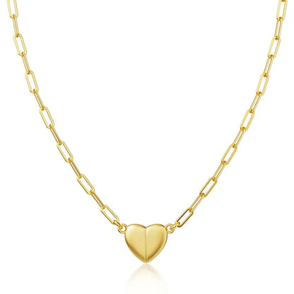 🔥Last Day Discount 49% Off💞14K Gold/Silver-Plated Heart Shape Pendant Magnetic Necklace