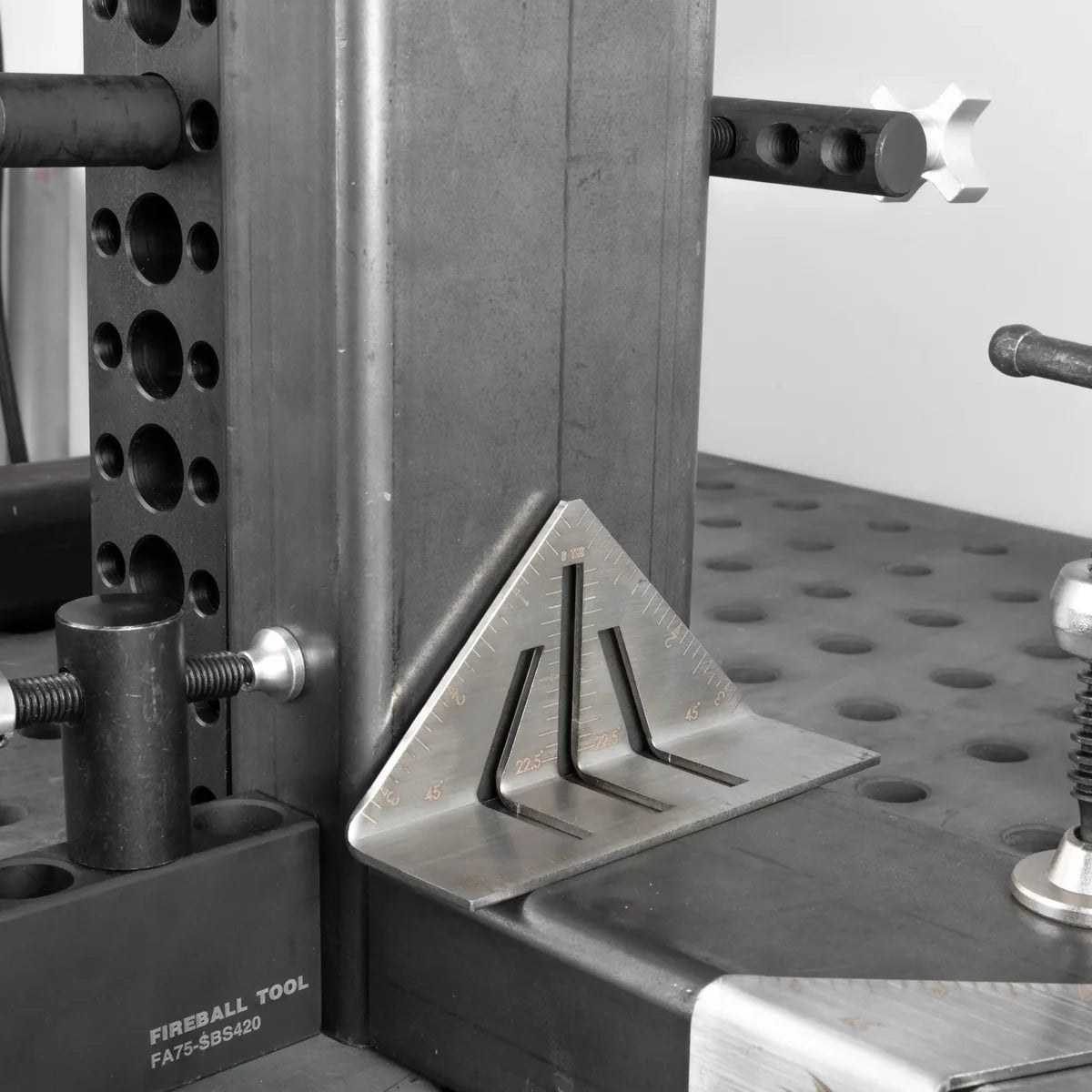 Heavy-Duty Metalworking Miter Square for Tubing Layout