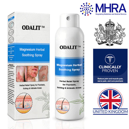 ✅Official Store: ODALIT®Magnesium Herbal Psoriasis Spray⚕️MHRA certified (Eliminates psoriasis and eczema, treats bacterial infections in the genital area, relieves joint pain and neuropathic pain, and treats acne and pigmentation)