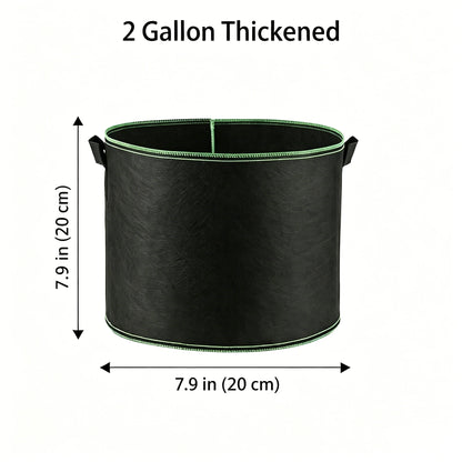 Heavy-Duty Fabric Grow Bags — Choose 2, 5 or 10 Gallon