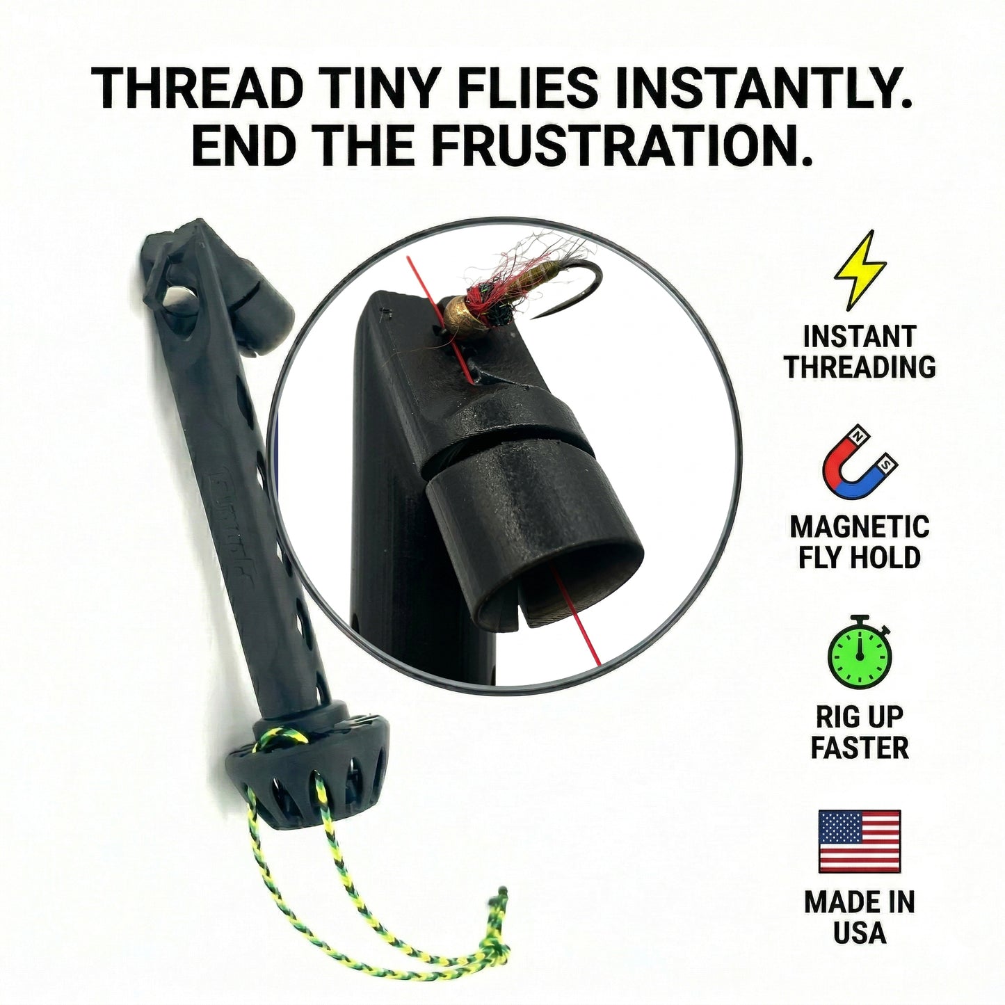 🔥Last Day 50% OFF - 🎣Fly Roost Magnetic Fly Threader