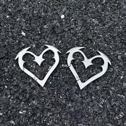 🔥Heartbreaker Carabiner Gothic Heart-Shaped Metal Keychain