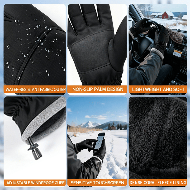 🔥Hot Sale 49% OFF🔥 Winter Waterproof Ski Snow Warm Gloves for Women Men