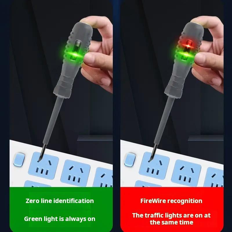 High-Brightness Color LED Voltage Test Pen