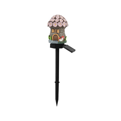 Solar Fairy Cottage Garden Lights – Mushroom House Outdoor Decor