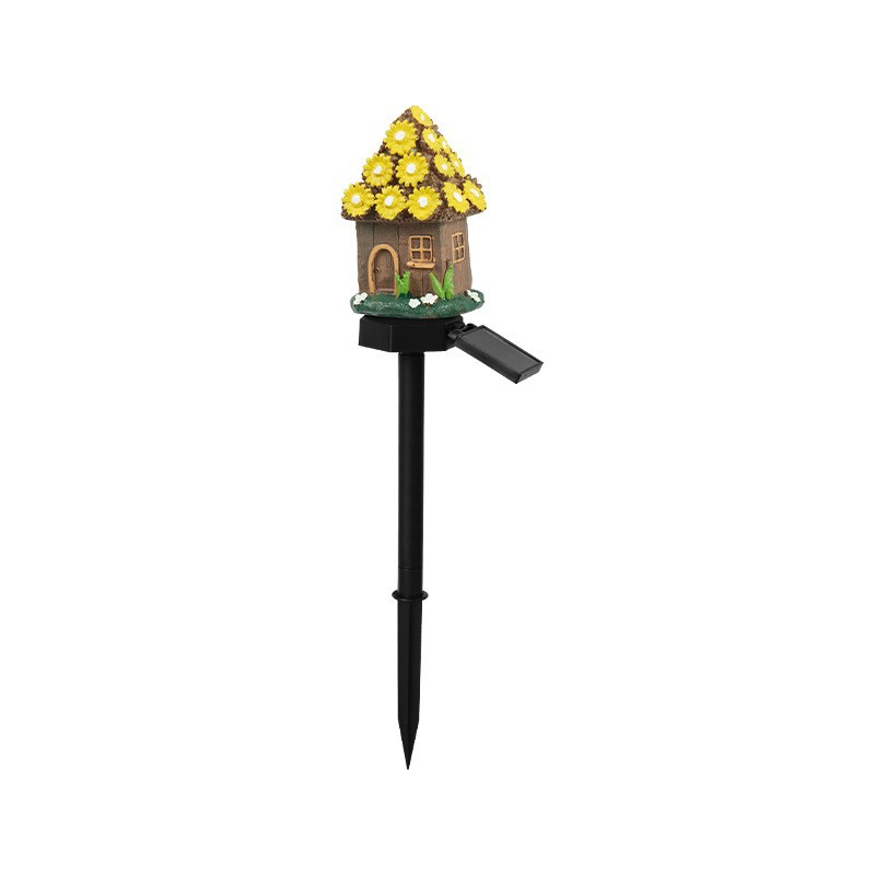 Solar Fairy Cottage Garden Lights – Mushroom House Outdoor Decor