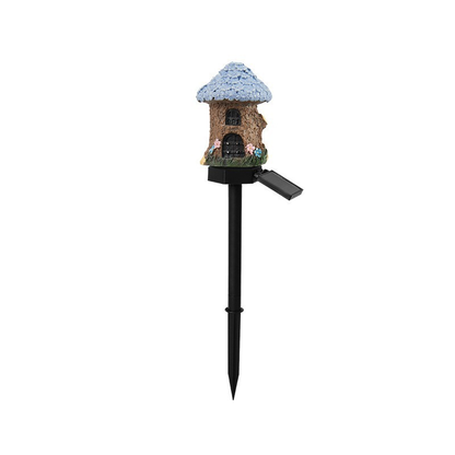 Solar Fairy Cottage Garden Lights – Mushroom House Outdoor Decor
