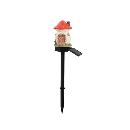 Solar Fairy Cottage Garden Lights – Mushroom House Outdoor Decor