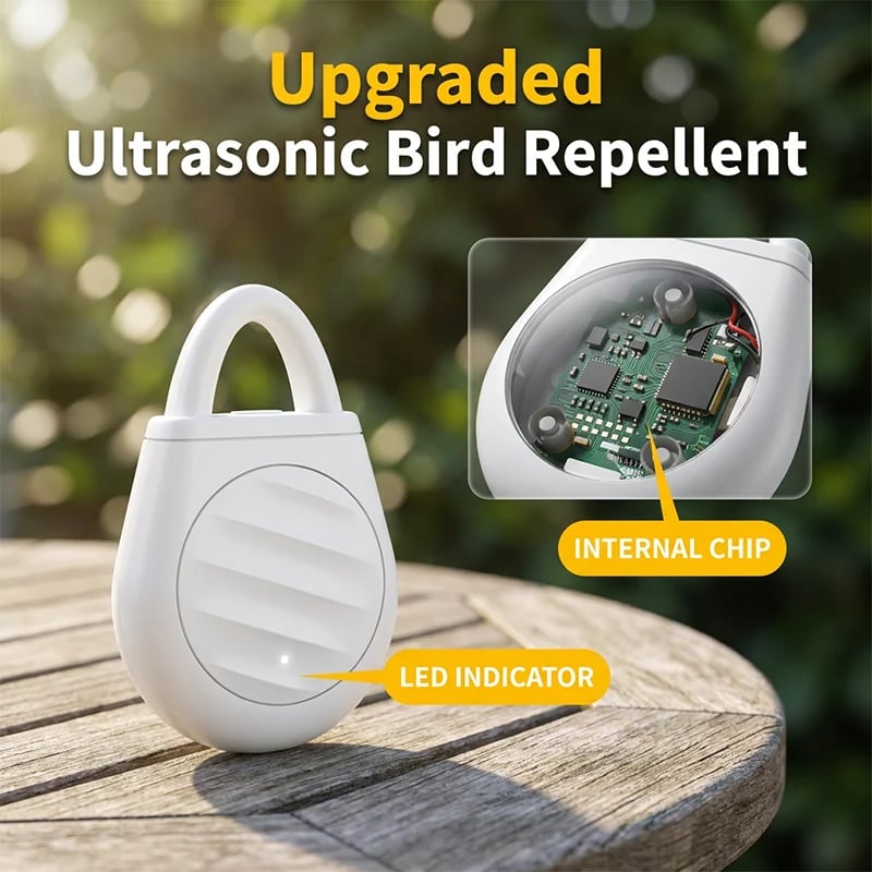 🐦Portable Ultrasonic Bird Repeller – Compact & Rechargeable