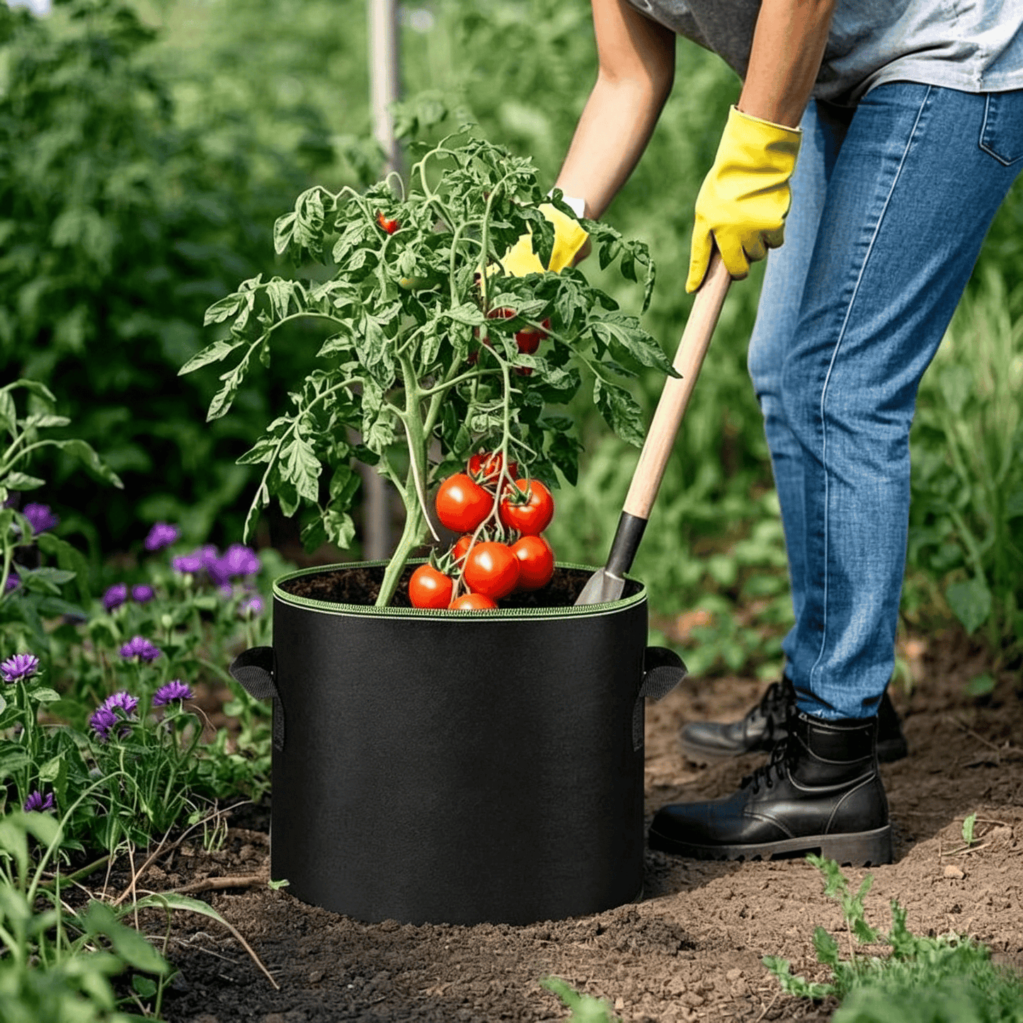Heavy-Duty Fabric Grow Bags — Choose 2, 5 or 10 Gallon