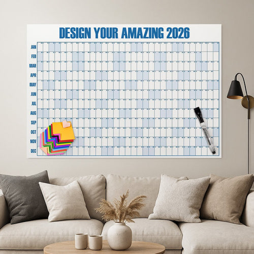 🔥Last Day 55% OFF 📅Giant A## erasable Calendar 2026 ✍️Design Your Amazing Year!🏃