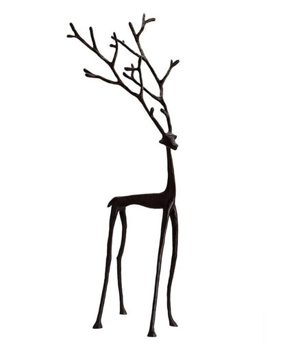 🎅Christmas bestsellers 🦌2 PC Black Reindeer Statues Christmas Decorations Set