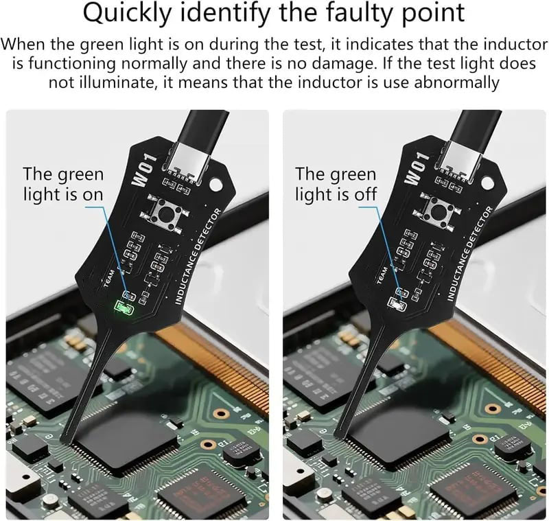 🔥 FLASH SALE: Buy 1 Get 1 FREE! Type-C Motherboard Inductor & Coil Tester