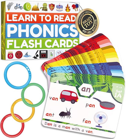🔥Learn to Read Phonics Flash Cards Color-Coded - Learn to Read in 20 Stages