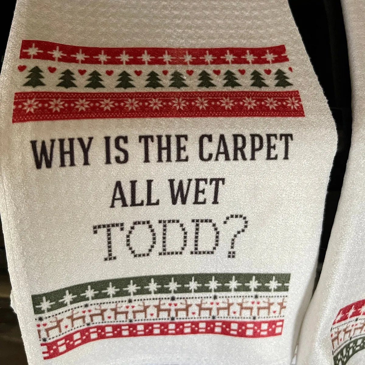 Why is the Carpet Wet Todd?
