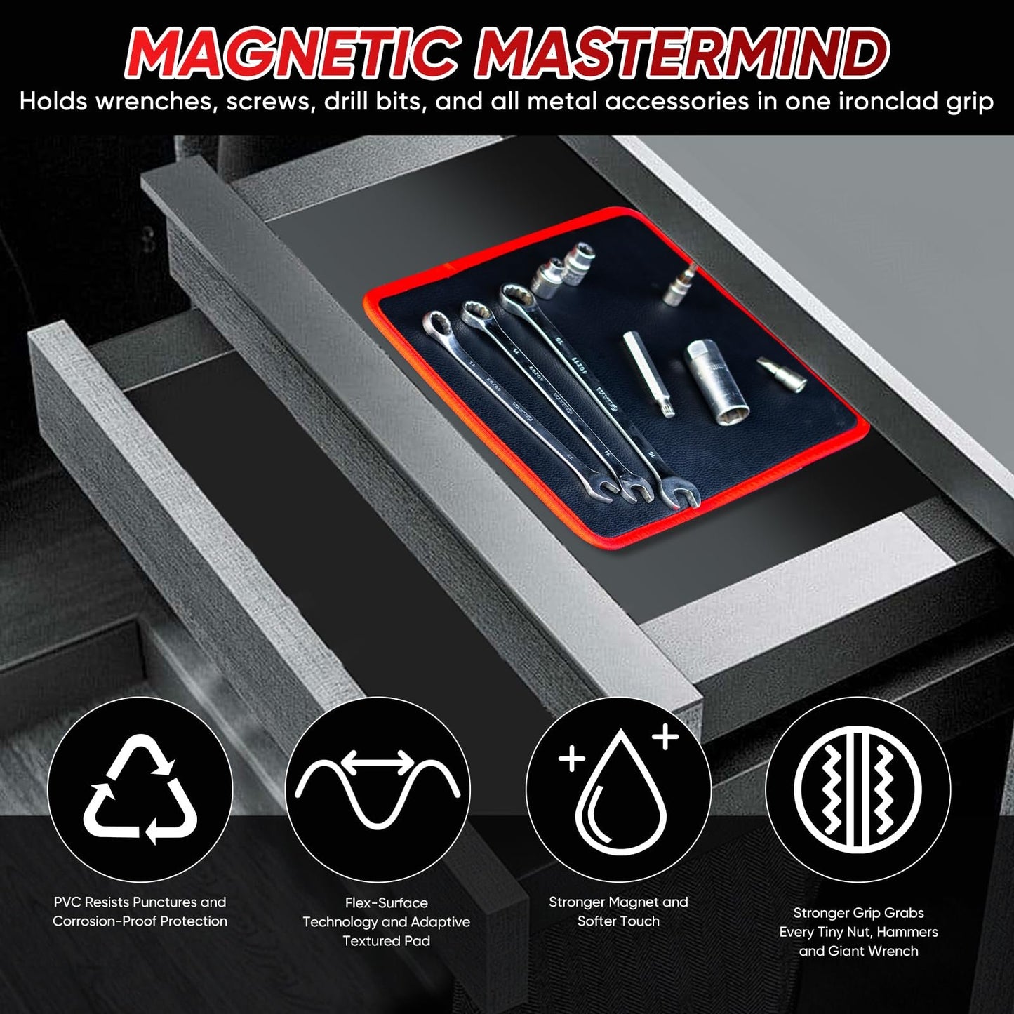 Essential Magnetic Tool Holder for Organized Workspaces for Projects (3PCS)