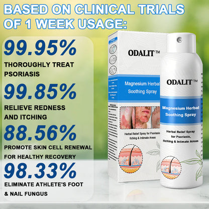 ✅Official Store: ODALIT®Magnesium Herbal Psoriasis Spray⚕️MHRA certified (Eliminates psoriasis and eczema, treats bacterial infections in the genital area, relieves joint pain and neuropathic pain, and treats acne and pigmentation)