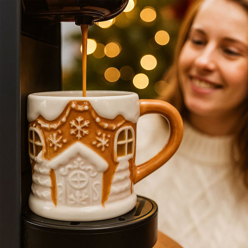 🎄 Gingerbread Glow Mug