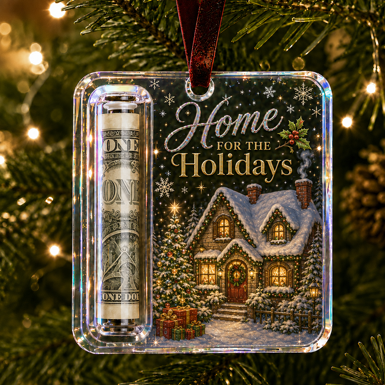 🎄Christmas Cash Gift Holder Ornament (📦Buy 6 Free Shipping)