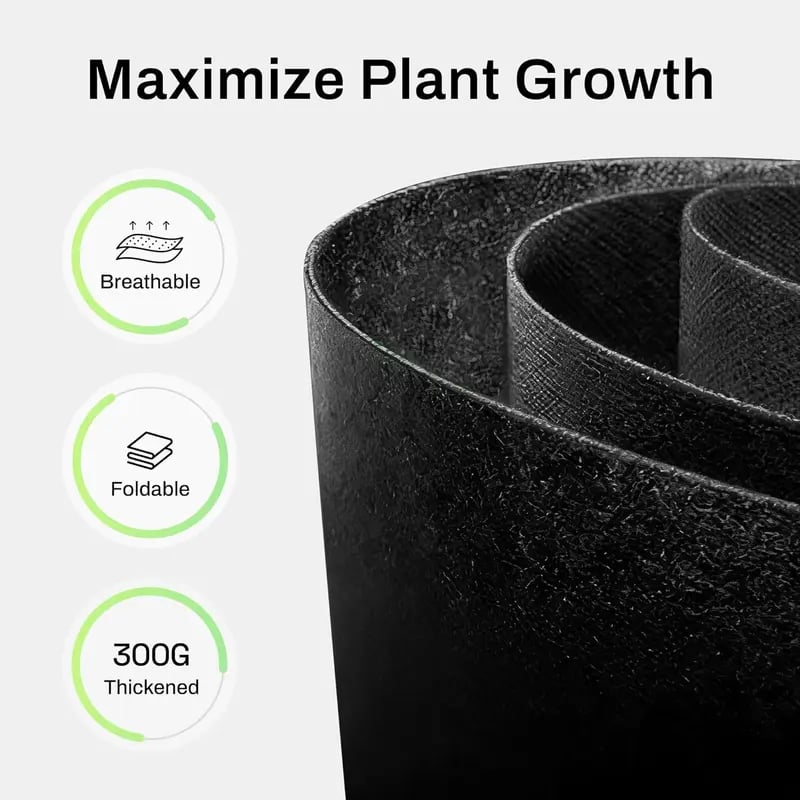 Heavy-Duty Fabric Grow Bags — Choose 2, 5 or 10 Gallon