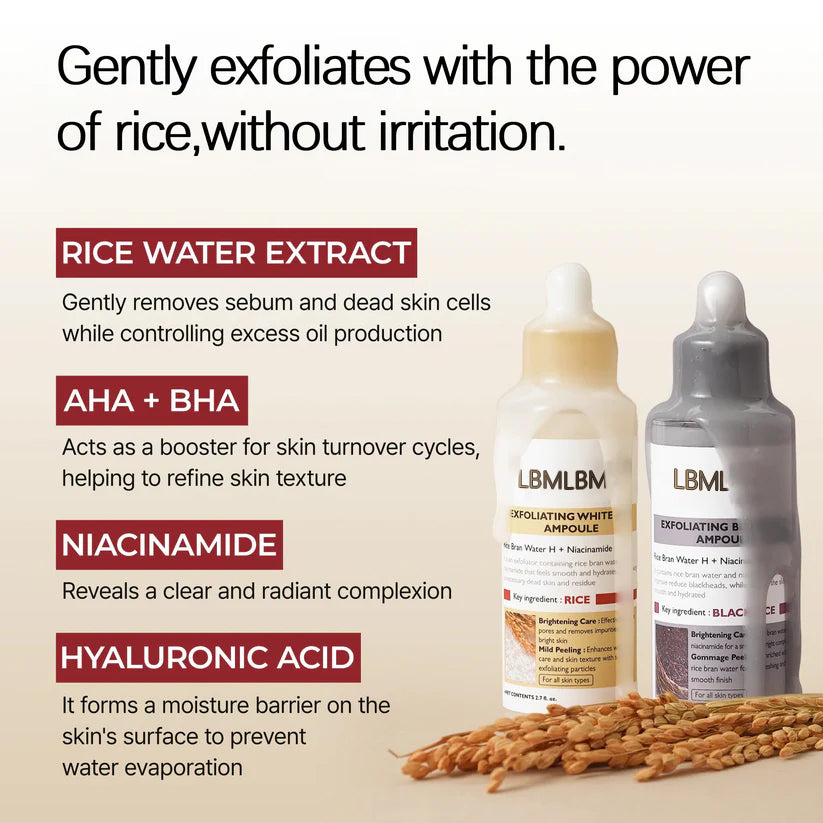 🔥 Instant Glow & Pore Refinement | Rice Ampoule 🌟