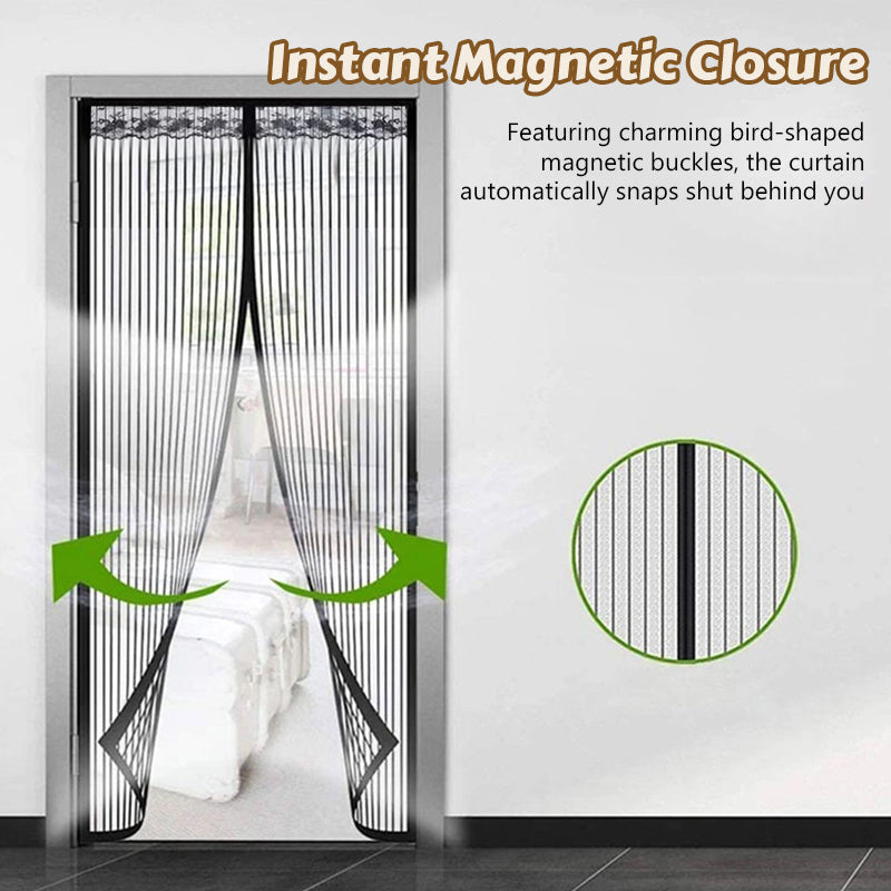 Magnetic Screen Door for Fresh Air & Bug Protection