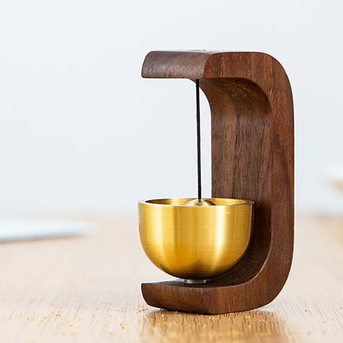 🔔 Magnetic Wooden Doorbell for All Materials
