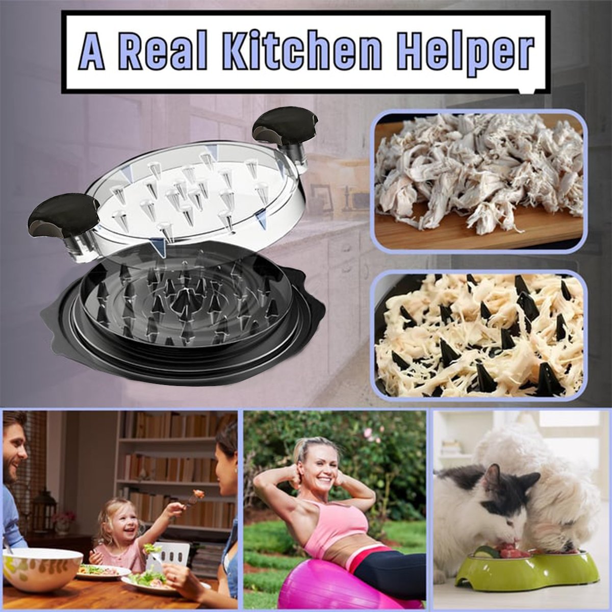 🍴Chicken Shredder Large Chicken Breast Shredder Tool🍗