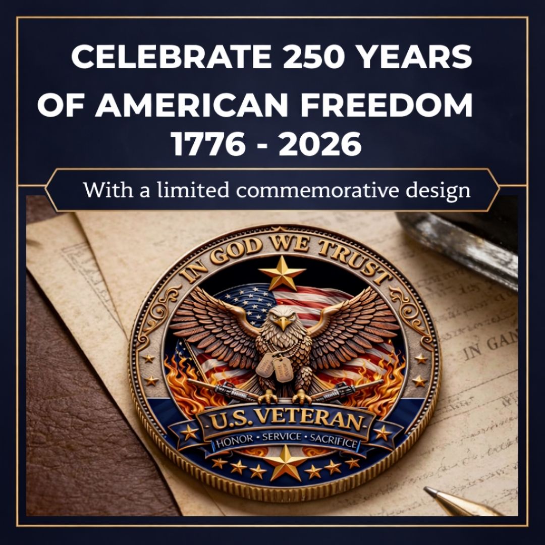 Honor America’s Heroes – 250 Years of Freedom Veteran Tribute Coin