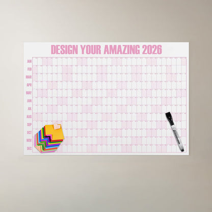 🔥Last Day 55% OFF 📅Giant A## erasable Calendar 2026 ✍️Design Your Amazing Year!🏃