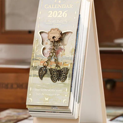 🔥LAST DAY SALE 50% OFF-🎨 2026 Vintage European Style Oil Painting Flip Calendar