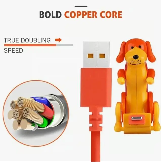 💖✅Funny Dog Charging Cable for Smartphones