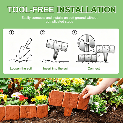🔥 [40% OFF Limited Time] Plastic Garden Retaining Fence