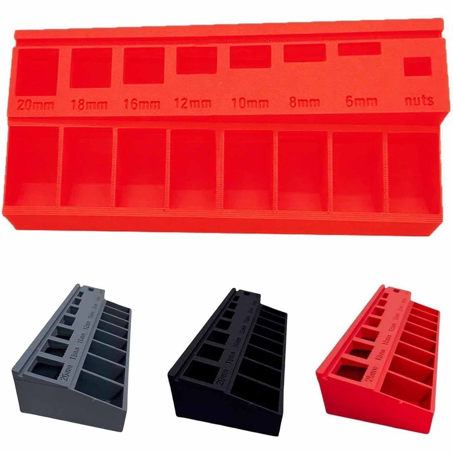 M3 Screw Organizer – Precision Bolt Sorter Tray with 7 Measuring Slots