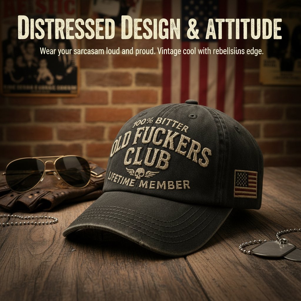 🔥 49% OFF - Old F*ckers Club - Vintage Baseball Cap