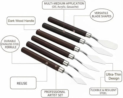 7 PCS Palette Knife Set for Painting