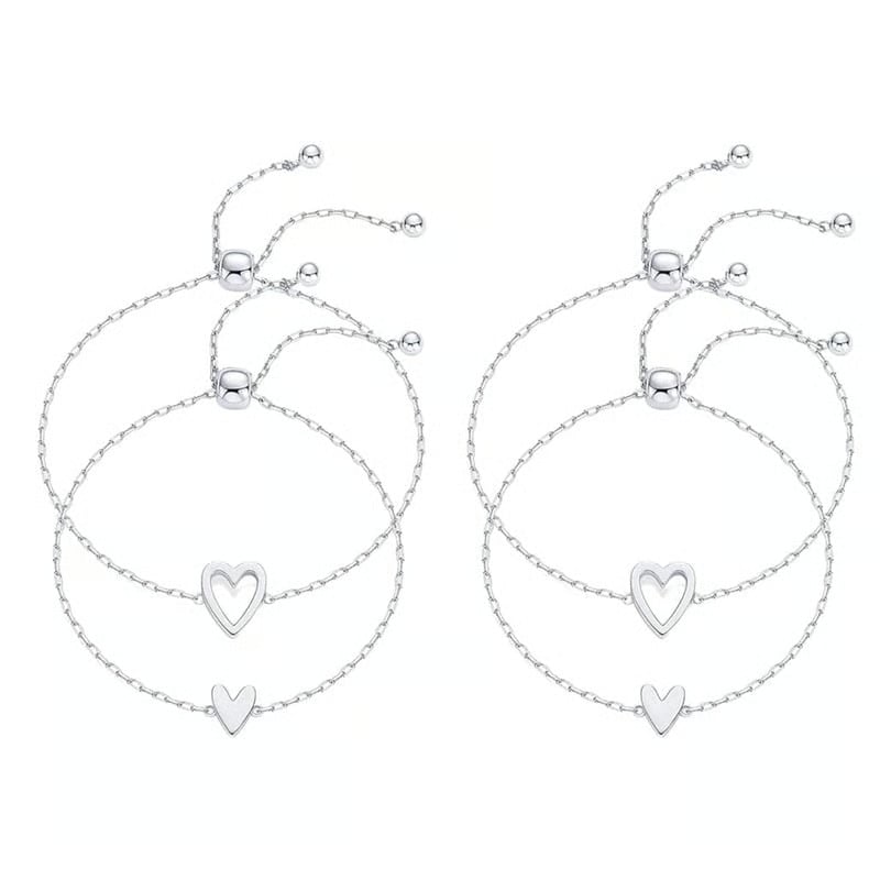 Adjustable Love Friendship Two Bracelet Pack