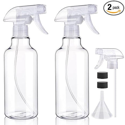 Plastic Spray Bottles Empty Spray Bottle 16.9oz/500ml 2 Pack