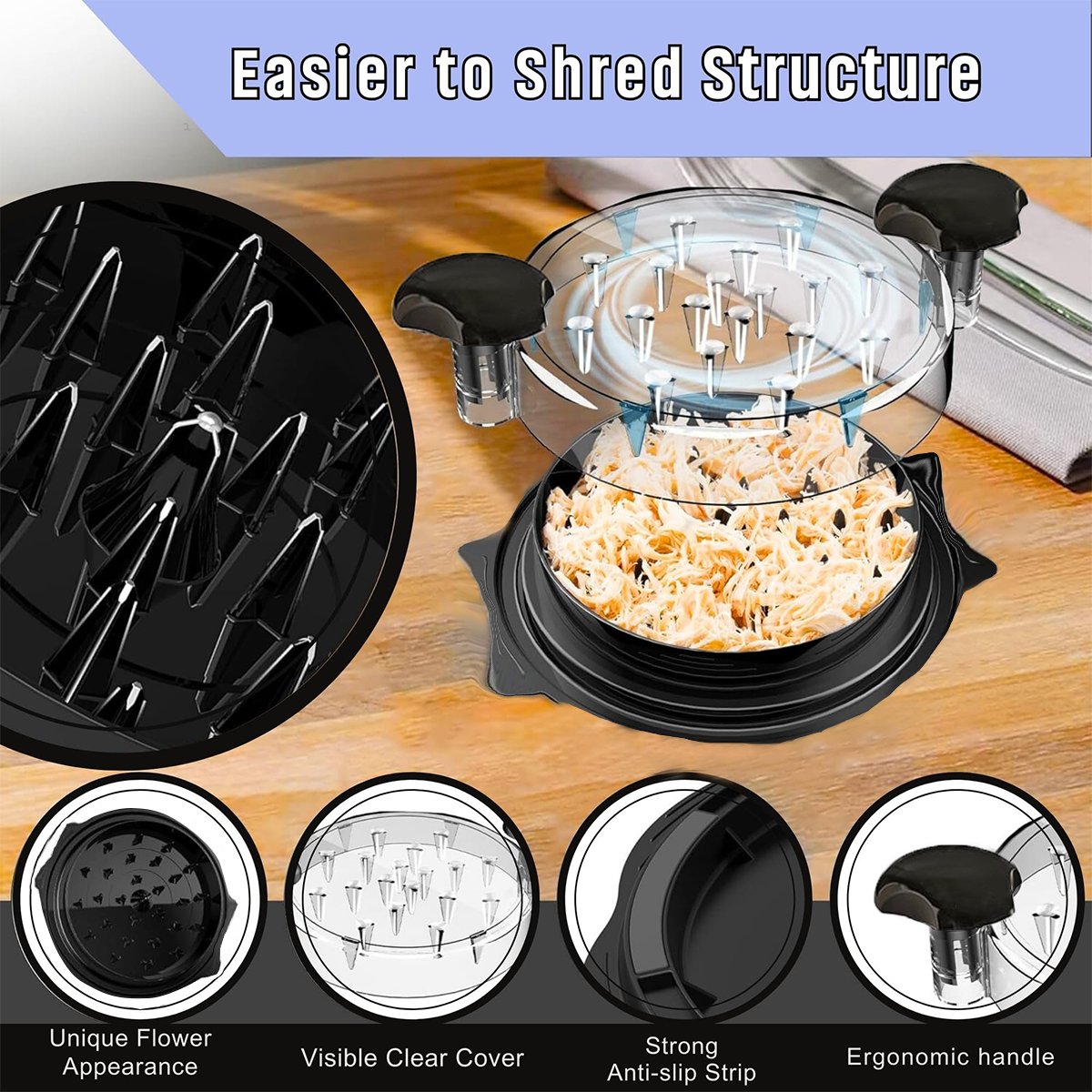 🍴Chicken Shredder Large Chicken Breast Shredder Tool🍗