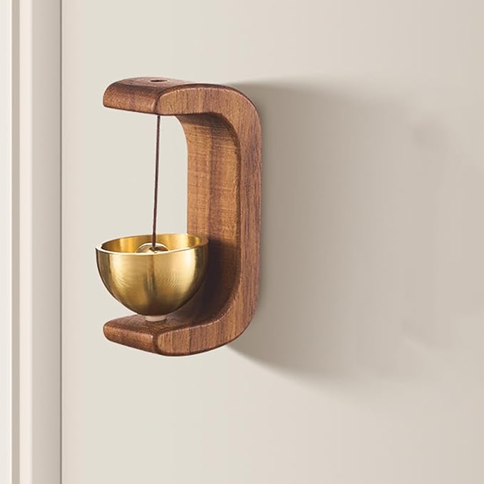 🔔 Magnetic Wooden Doorbell for All Materials