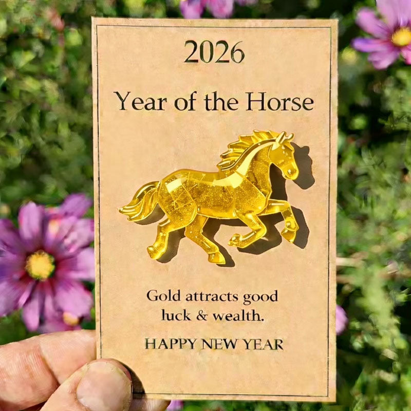 🐎 2026 Year of the Horse Greeting Cards – Choose Your Color, Carry Your Wishes