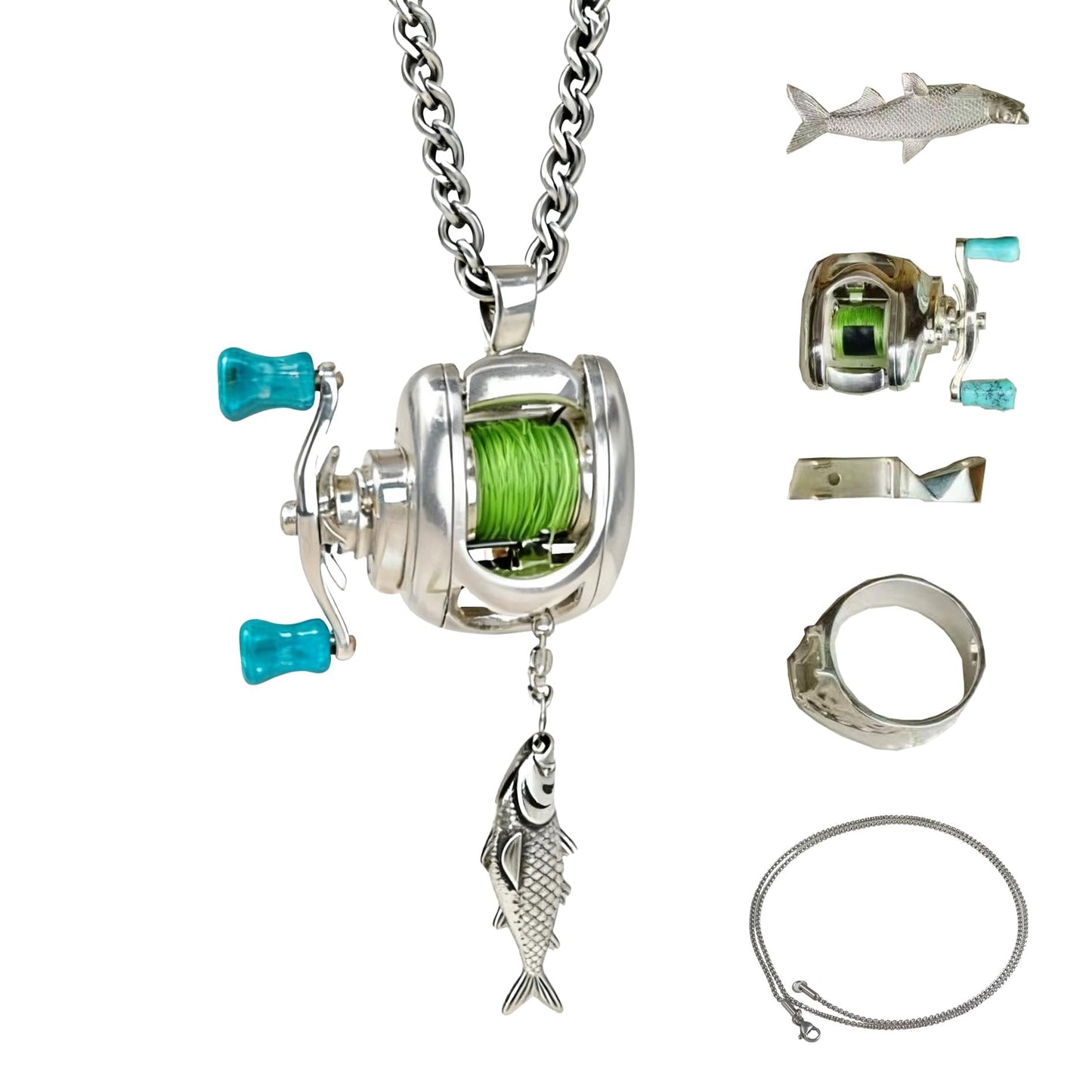 (🎄Early Christmas Sale 47%)🔥Fishing Reel Jewelry Set